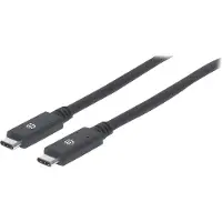 Manhattan 354905 USB-kabel USB 3.2 Gen1 USB-C stekker 2.00 m Zwart