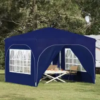 Prolenta Maison Exclusive - Pop-up partytent, 290 x 290 x 245 cm, blauw