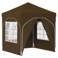 vidaXL Pop-up Feesttent 192 x 192 x 245 cm Taupe