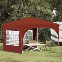 Prolenta Maison Exclusive - Pop-up partytent, 290 x 290 x 245 cm, terracotta