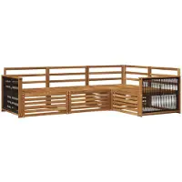 vidaXL Buiten bank set 4 st Naturel Massief Acacia Hout