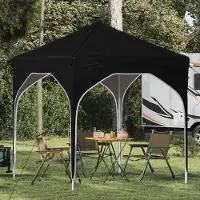 Prolenta Maison Exclusive - Pop-up partytent, 194 x 194 x 245 cm, zwart