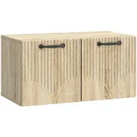 vidaXL Wandmontage TV-kast Sonoma Eiken 59,5 x 31 x 30 cm Bewerkt hout