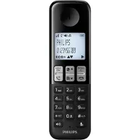 Philips D2551B/01- Draadloze DECT-telefoon met 1 handset met antwoordapparaat, 50 namen/nummers en nummerherkenning - Zwart