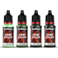 Vallejo Hobbyverf Acrylverf - 72384 Game Color - Green Color Set - Acryl Set Verf set - 4x 18 ml