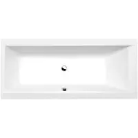 Hak Cleo Rechthoekig bad 160x70x48cm, mat wit