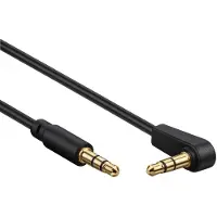 Goobay Jackplug AV Aansluitkabel [1x Jackplug male 3.5 mm - 1x Jackplug male 3.5 mm] 1 m Zwart