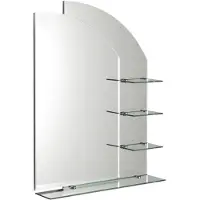 A&n&a aqualine Badkamerspiegel wega 65x90 cm met planchetten glas
