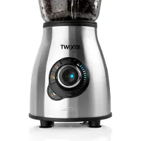 Eta standmixer TWIXER ETA601190000, 1000 W, roestvrij staal, glazen kan, met vooraf ingestelde programma's voor zowel koud als warm mixen