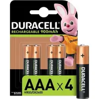 Duracell Rechargeable AAA 900mAh batterijen - 4 stuks