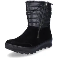 Legero damesschoenen, laarzen, gevoerde winterlaarzen, zwart, voor dagelijks gebruik