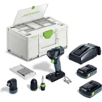 Festool TXS 18 C 3,0-Set 576896 Accu-schroefboormachine 18 V 3.00 Ah Incl. accu, Incl. lader