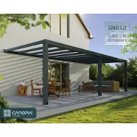 Canopia Palram | - Aanleunende Pergola Stockholm - Grijs - 340x805cm