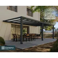 Canopia Palram | - Aanleunende Pergola Stockholm - Grijs - 340x740cm