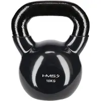 HMS Kettlebell - Gietijzer/Vinyl - 10 kg - Zwart