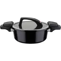 GSW Low pressure cooker - - 24 cm - 4 L - Forged aluminum - Induction - Black