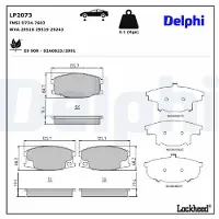 Delphi LP2073 Remblokken