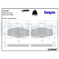 Delphi Remblokset LP2242, voor