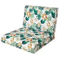 Hobbygarden Tuinkussen Nel Witte Bloemen 70x70cm - Geschikt voor oa Wicker tuins-set & Stoelen - Waterafstotend - UV Bestendig