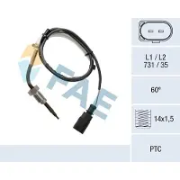 FAE 68056 Sensor, uitlaatgastemperatuur