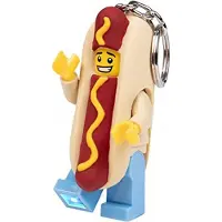 LEGO Sleutelhanger m. Zaklamp - Hot Dog ma - - OneSize - Zaklampen