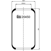 FEBI BILSTEIN 20450 Veerbalg, luchtvering