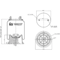 FEBI BILSTEIN 185227 Veerbalg, luchtvering