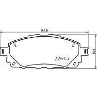Hella 8DB 355 032-961 Remblokken