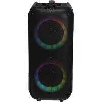 Denver - Bluetooth Speaker Party Box - Disco Verlichting - Incl. afstandsbediening - Microfoonaansluiting - BPS354 - Zwart