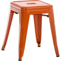 CLP Armin metalen kruk oranje