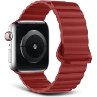 Decoded Siliconen magneet lusband 42/44/45mm AstroDustt (Vloeibare siliconen (LSR), 44mm), Horlogebandjes, Rood