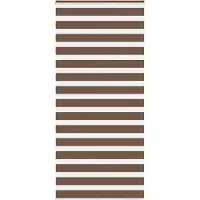 vidaXL Dubbele rolgordijn, bruin, 115x200 cm, stofbreedte 110,9 cm, polyester