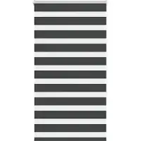 vidaXL Zebra rolgordijn 70x150 cm stofbreedte 65,9 cm zwart