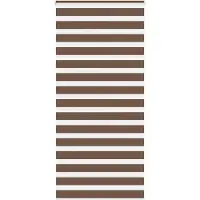 vidaXL Dubbele rolgordijn, bruin, 115x230 cm, stofbreedte 110,9 cm, polyester