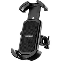 RockBros Handyshouder voor fiets, motorfiets, universele handyshouder voor smartphone, zwart (voor stuur)