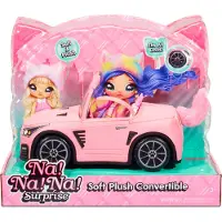 Mga Na! Na! Na! Surprise, zachte pluche auto, geschikt voor pannenkoeken, voor kinderen van 3 jaar en ouder