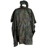 Fostex Poncho Zwaar Woodland - camouflage