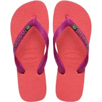 Havaianas Teenslipper 'Brasil' geel / groen / mauve / donkerroze