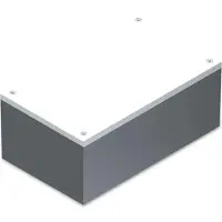 TEKO COVER BEHUIZING - ABS - 160 x 96 x 66.9 mm - Donkergrijs met lichtgrijs paneel