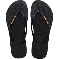 Havaianas Logo metallic Teenslippers | Maat 41/42 Dames Zwart