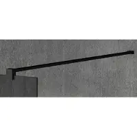 Gelco Vario Douchewand wand steunstang 140cm, zwart