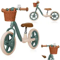 Lionelo Alex Plus Kinderloopfiets – Voor 3 tot 6 Jaar – EVA Schuimbanden – Verstelbaar Zadel & Stuur – Stalen Frame – Stuurbegrenzing – Inclusief Mandje & Bel – Tot 30 kg