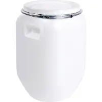 Eda Plastiques Opbergton met sluiting 25L - Kunststof - Wit - Ideaal voor voeding - 29x29x46cm