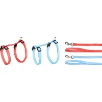 Flamingo Kattenharnas + Lijn Aiwa - Kattentuigje - Assorti 20-35cm 10mm
