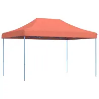 vidaXL Partytent, opvouwbaar, pop-up, terracotta, 440x292x315 cm