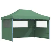 Syfax Partytent inklapbaar pop-up met 3 zijwanden groen