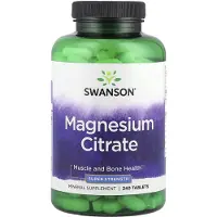 Swanson Health Magnesiumcitraat Super Strength 240 Tabletten (240 Tabletten)
