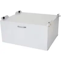 Famanu Wasmachineonderkast -E50, sokkelonderstel verhoogd onderstel, lade 33x61x62cm wit