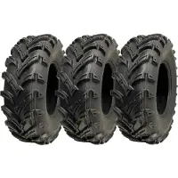 Parnells 25x8.00-12 ATV Quad Banden 6ply 14psi Wanda P377 Weg Wettelijke Banden 65J (Set van 3)