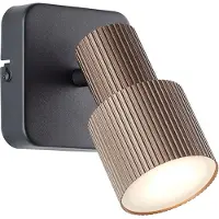 Brilliant Cadiz - Plafondspot - GU10 1x5W - 3000K - Zwart/Koper